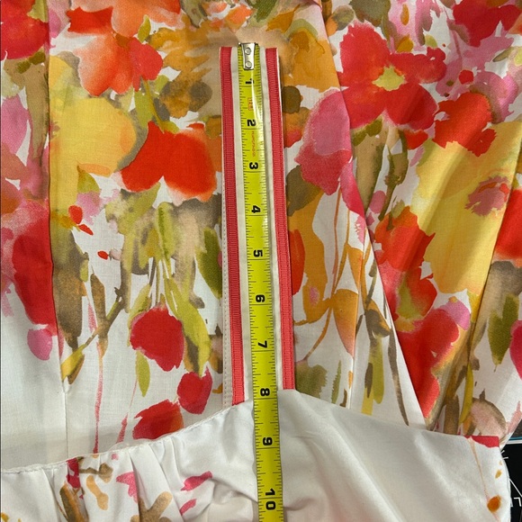 R&K Floral Cotton Sundress with Pink and Yellow Accents Size 18 - Picture 9 of 9